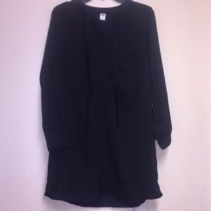 Old Navy Small black shirt dress